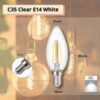 69f82c791ee1b_1777871993.jpg C35 Edison Light Bulb 4W E14 E27 Energy Saving Candle Bulb Chandelier Light Filament Bulb Mentol Lampu 灯泡