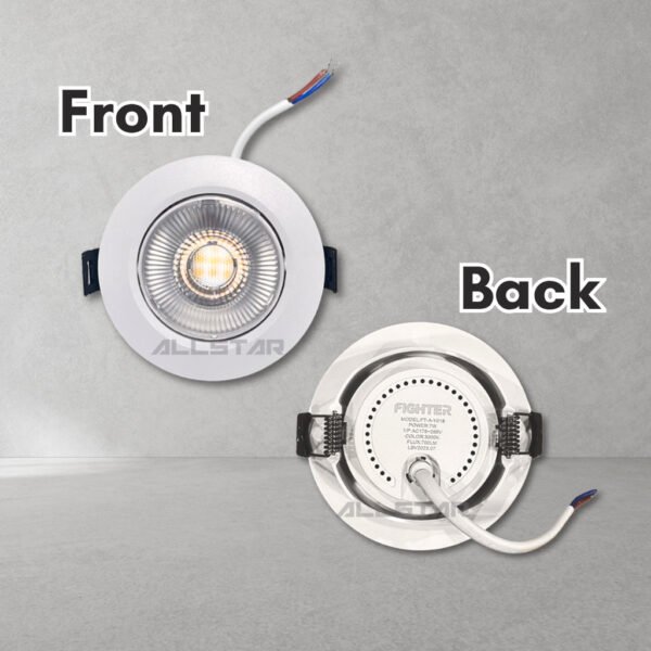 69f82c7b14533_1777871995.jpg FIGHTER 3W 7W Led Eyeball Recessed Downlight Spotlight Round 3000K 4000K 6500K Ceiling Spot Light Lampu Siling