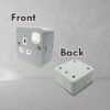 13AMP Metal CLAD SINGLE 1 Gang OR DOUBLE 2 Gang SWITCH SOCKET 3 PIN METAL CLAD
