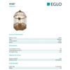 EGLO HARLING Table Lights Vintage Lamp E27 (Table Luminaire; Steel, Rust-Coloured)