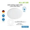 MEGAMAN MXL1075 LED Round Surface Ceiling Light 24W/36W 12"/14" (White) [6500K/3in1 Colour] || Surface Downlight