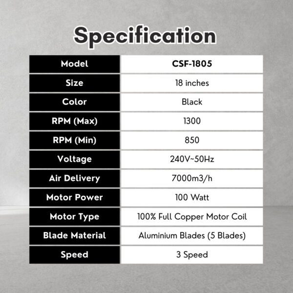 69f82c8063eae_1777872000.jpg Nesux 18" Commercial Stand Fan Black Aluminum Blades Strong Wind Oscillation Fan Kipas Berdiri Kipas Angin