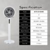 69f82c811fe23_1777872001.jpg 【NEW】DEKA FIERO JETTO A10RC JETTO SF-B30RC 9" 5 Blades 5 Speeds with R/C DC Motor Wall Fan Stand Fan Kipas Berdiri