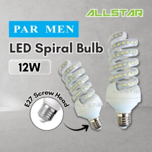LED Spiral Bulb 12W E27 Energy Saving 6500K Daylight 3000K Warm White