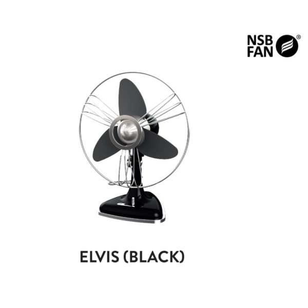 69f82c8174aa9_1777872001.jpg NSB Elvis Retro Table Fan 12 INCH Black 3 Blades Soft EVA Blades KIPAS MEJA RETRO