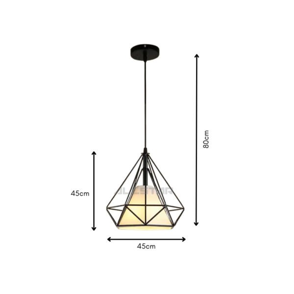 Opple Pendant Light Lampu Gantung Hiasan Vintage Brown Loft Diamond Retro Modern
