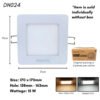 Philips Essential SmartBright 4 inch 6 inch LED Round Square Downlight Marcasite DN024B Meson Daylight Warm White