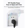 Outdoor/Indoor Weatherproof PVC Switch / Socket Protective Cover Self Adhesive