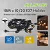 69f82c879c2d2_1777872007.jpg Waterproof 10MTR X10 E27 Lamp Holder Outdoor LED String Light Cafe Garden Weatherproof Hanging Bulb Socket Patio Raya