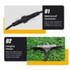 69f82c8856c09_1777872008.jpg Waterproof 10MTR X10 E27 Lamp Holder Outdoor LED String Light Cafe Garden Weatherproof Hanging Bulb Socket Patio Raya