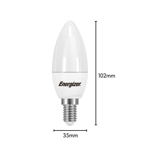69f82c888dc91_1777872008.jpg Energizer 3W LED Candle Bulb OPAL E14 Warm White 2700K Energy Saving