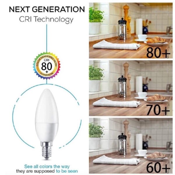 69f82c895d089_1777872009.jpg Energizer 3W LED Candle Bulb OPAL E14 Warm White 2700K Energy Saving