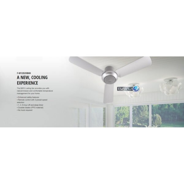 Panasonic Baby Fan F-M12DEVBWH (48") Hook Ceiling Fan(Kipas Siling)(White Colour)