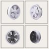 69f82c89a7fef_1777872009.jpg Houm DE GE Series Glass Wall Mounted Ventilation Fan GE150 6inch/GE250 8inch/DE180 7inch Bedroom Toilet Exhaust Fan