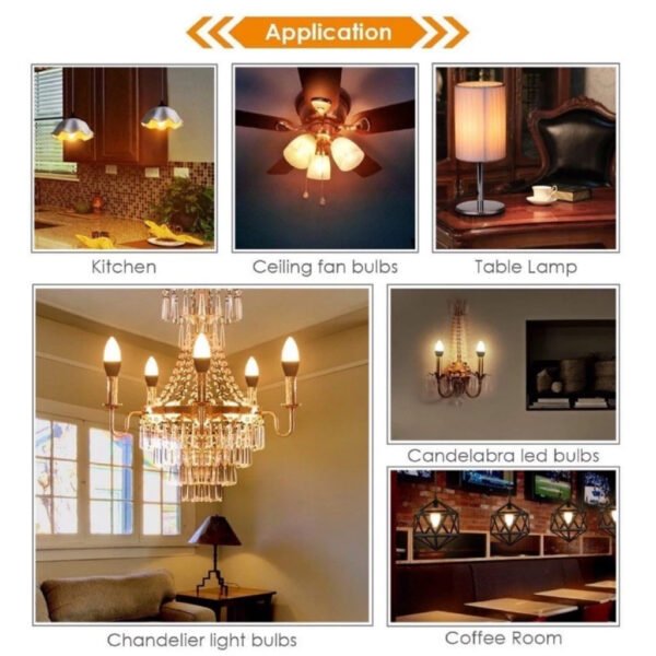 69f82c89cbc7b_1777872009.jpg Energizer 3W LED Candle Bulb OPAL E14 Warm White 2700K Energy Saving