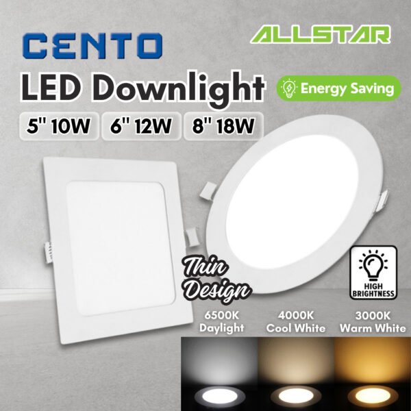 69f82c8c879b3_1777872012.jpg Slim LED Recess Aluminum Downlight 10W 12W 18W Lampu LED Downlight 4inch 6inch 8inch Round / Square