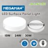 【SIRIM】MEGAMAN LED Surface Downlight 15W 24W 30W Panel Light Mounted Ceiling Down Light Round