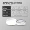 【SIRIM】MEGAMAN LED Surface Downlight 15W 24W 30W Panel Light Mounted Ceiling Down Light Round