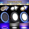 LED Surface Downlight 3 Mode 3 Color 12W 18W 24W Mounted Home Lighting Ceiling Light Lampu Siling 3 Mod 3 Warna