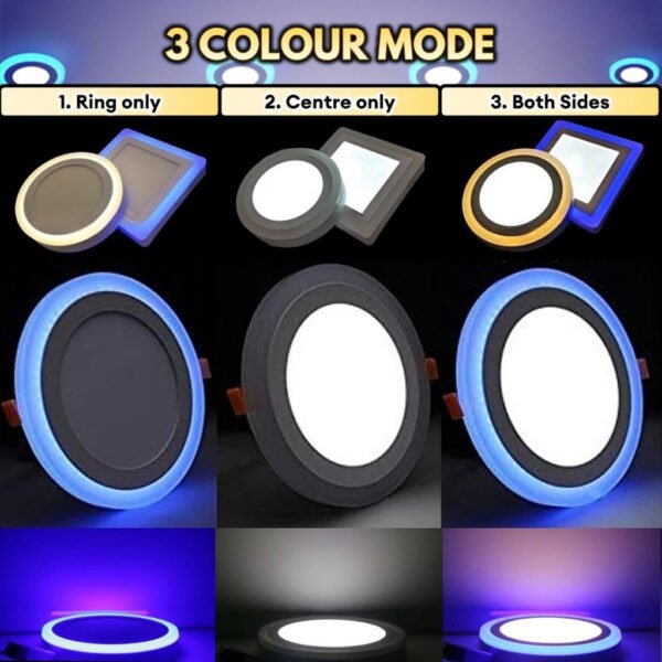 LED Surface Downlight 3 Mode 3 Color 12W 18W 24W Mounted Home Lighting Ceiling Light Lampu Siling 3 Mod 3 Warna
