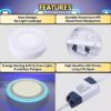 LED Surface Downlight 3 Mode 3 Color 12W 18W 24W Mounted Home Lighting Ceiling Light Lampu Siling 3 Mod 3 Warna