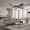 69f82c8f94926_1777872015.jpg NSB MAX/XTREME 42'' Ceiling Fan 5 Blades AB/BK With Remote Control 4 Speed Turbo/ Kipas Siling NSB