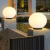 6/8/10/12/16-inch Opal Globe Outdoor Lamp, Gate Light, Pillar Light, Lampu Pagar, Globe Light Weather Proof E27 Holder