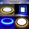 LED Surface Downlight 3 Mode 3 Color 12W 18W 24W Mounted Home Lighting Ceiling Light Lampu Siling 3 Mod 3 Warna