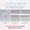 LED T5 Color Tube Light Ceiling Pink Blue Green Red Wall Lights Decoration Strip Lighting Lampu Hiasan Siling Dinding