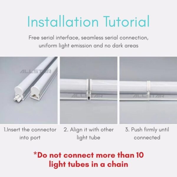 LED T5 Color Tube Light Ceiling Pink Blue Green Red Wall Lights Decoration Strip Lighting Lampu Hiasan Siling Dinding