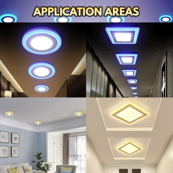 LED Surface Downlight 3 Mode 3 Color 12W 18W 24W Mounted Home Lighting Ceiling Light Lampu Siling 3 Mod 3 Warna