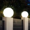 6/8/10/12/16-inch Opal Globe Outdoor Lamp, Gate Light, Pillar Light, Lampu Pagar, Globe Light Weather Proof E27 Holder