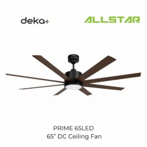74 DEKA+ PRIME 65'' 8 Blades 24 Speeds with Remote Control DC Motor 18W LED Ceiling Oak Kipas Siling
