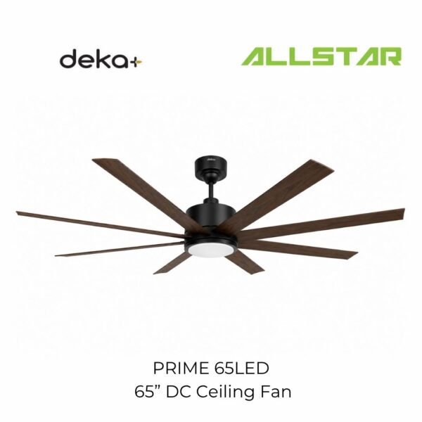 DEKA+ PRIME 65'' 8 Blades 24 Speeds with Remote Control DC Motor 18W LED Ceiling Oak Kipas Siling