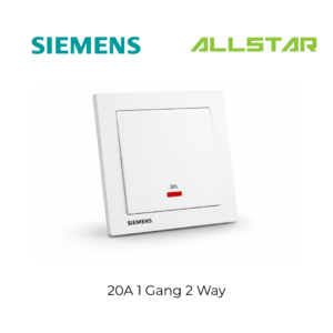 8 Siemens Delta Relfa Switch 20A 1 Gang 2 Way