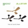 INOVO POLO 42 LED DC Motor 3 Color LED Light 3 ABS Blade 16 Speed (8F+8R) Remote Control Ceiling Fan | Kipas Siling