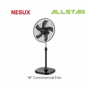 Nesux 18" Commercial Stand Fan Black Aluminum Blades Strong Wind Oscillation Fan Kipas Berdiri Kipas Angin