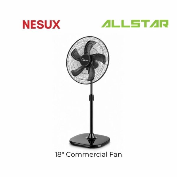 89 Nesux 18" Commercial Stand Fan Black Aluminum Blades Strong Wind Oscillation Fan Kipas Berdiri Kipas Angin