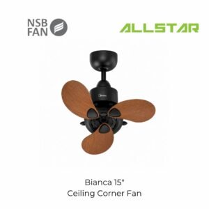 NSB CEILING FAN CORNER FAN BIANCA 15 INCH 3 YEARS WARRANTY