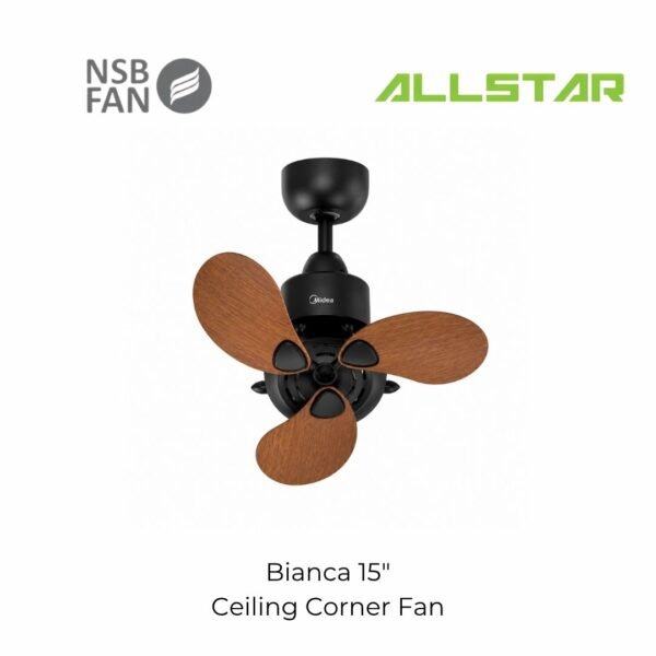 90 NSB CEILING FAN CORNER FAN BIANCA 15 INCH 3 YEARS WARRANTY