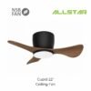 91 NSB Cupid 22-Inch Ceiling Fan with LED Light Kit and WiFi Control, 3-Blade DC Motor 6-Speed Remote