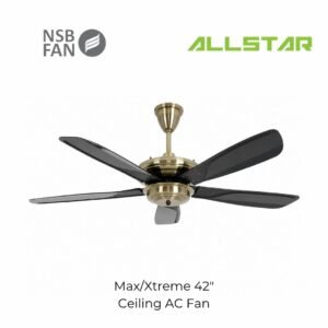 NSB MAX/XTREME 42'' Ceiling Fan 5 Blades AB/BK With Remote Control 4 Speed Turbo/ Kipas Siling NSB