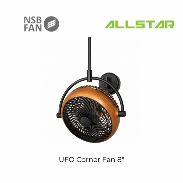 96 NSB UFO Corner Fan 8" Ceiling Wall Mount Fan 3 Blade Angle Adjustable Fan Kipas Koner Ruang Tamu Kipas Dapur